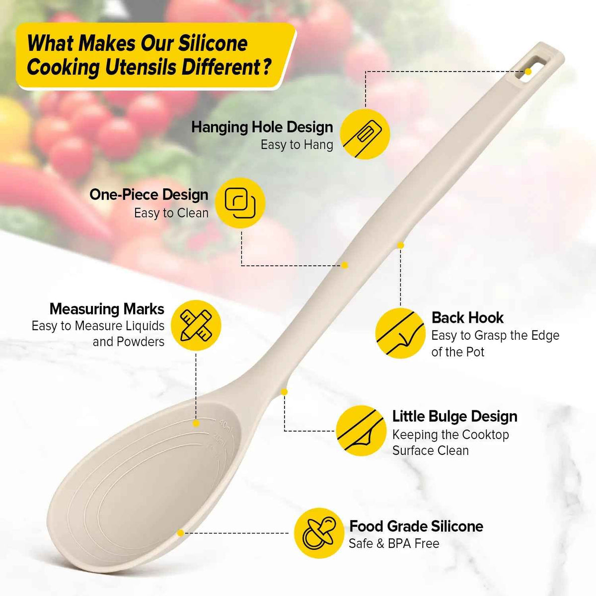 9-Piece Silicone Kitchen Utensil Set | Non-Stick Cooking Tools