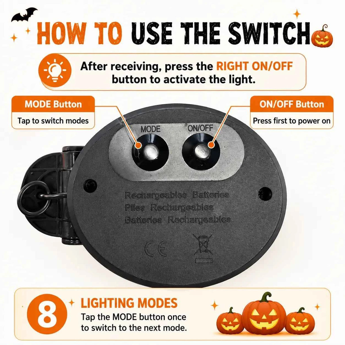 Solar Pumpkin Stake Lights Durable PS Pumpkin Heads,20-Head Halloween Garden Lights with 8 Lighting Modes & Auto On/Off, Outdoor Pathway Yard Lawn Decor, 2/4 Pack tiktokshopbacktoschool