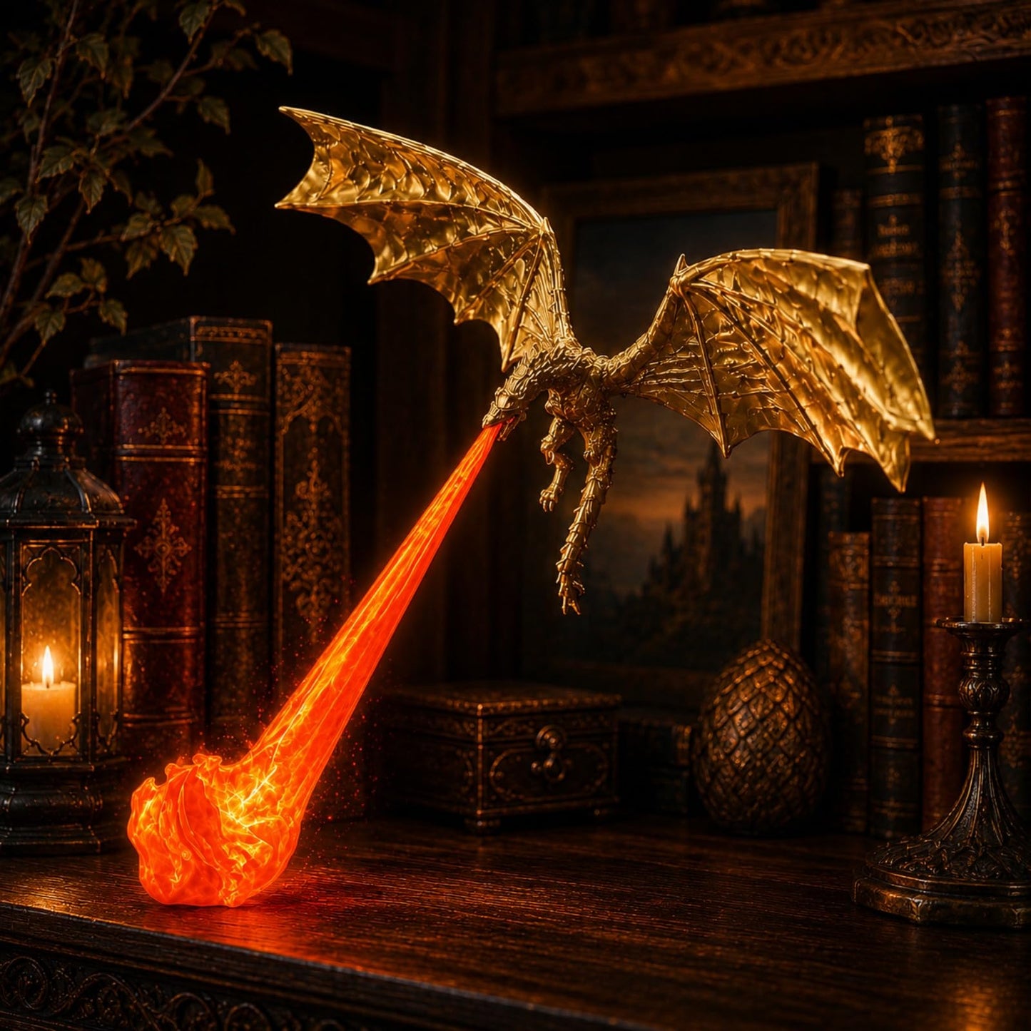 3D Dragon Bookshelf Light | Fantasy LED Night Light Decoration For Book Lovers, Gamers & Home Decor