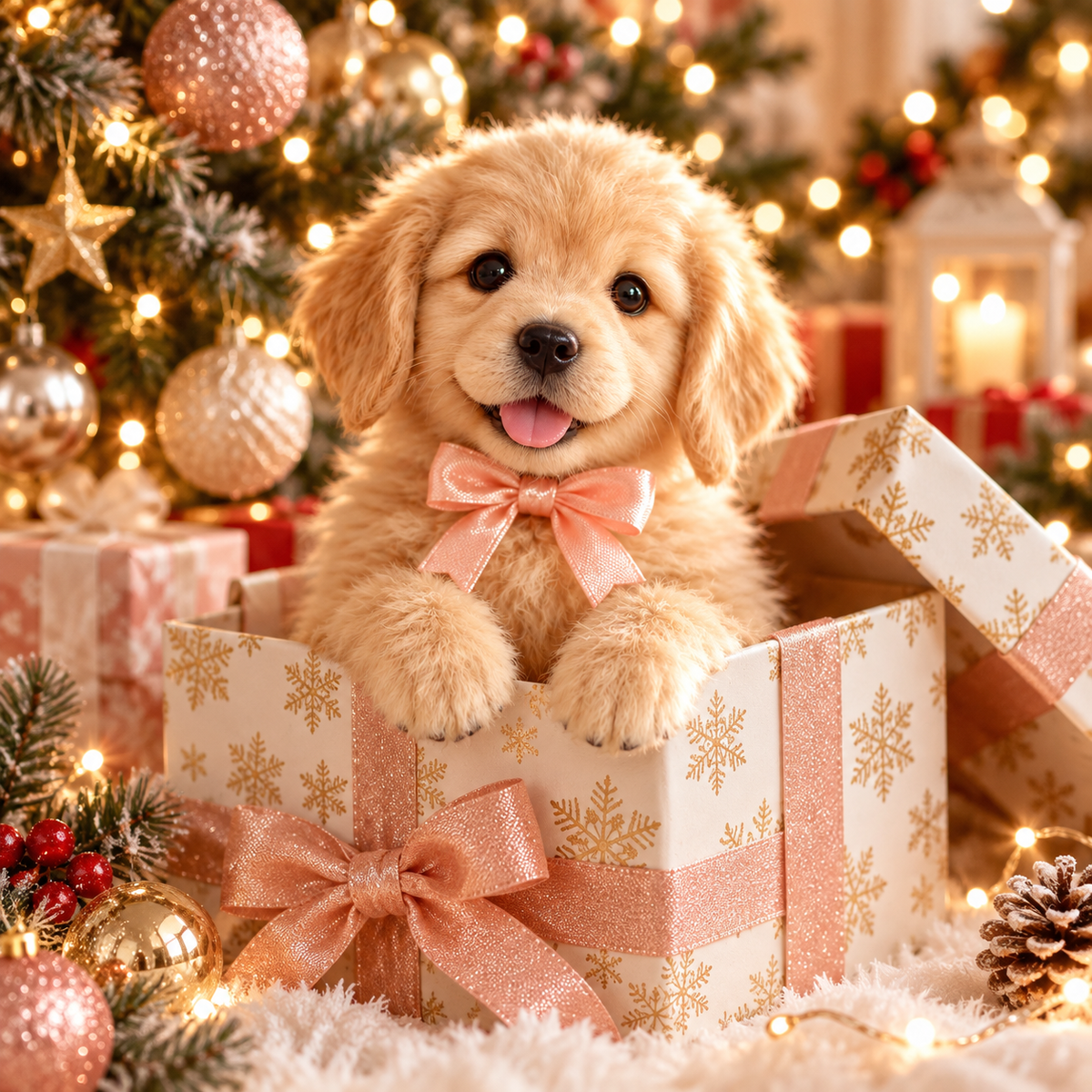 🎁Realistic Robotic Golden Retriever Puppy ✨ The Cutest Christmas Surprise