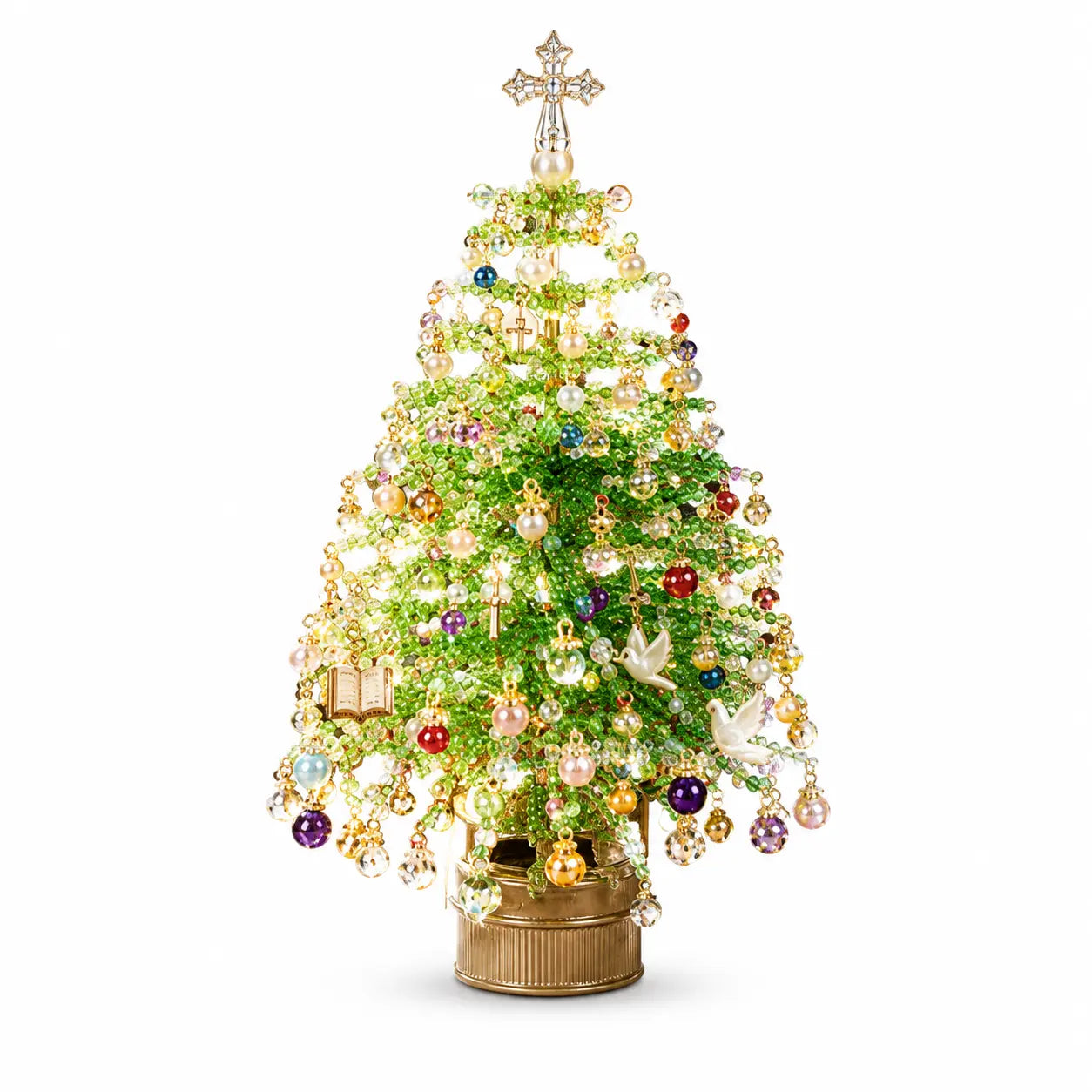 DIY Perlen-Weihnachtsbaum-Bastelset | Handgemachtes Kristall-Feiertags-Bastelset