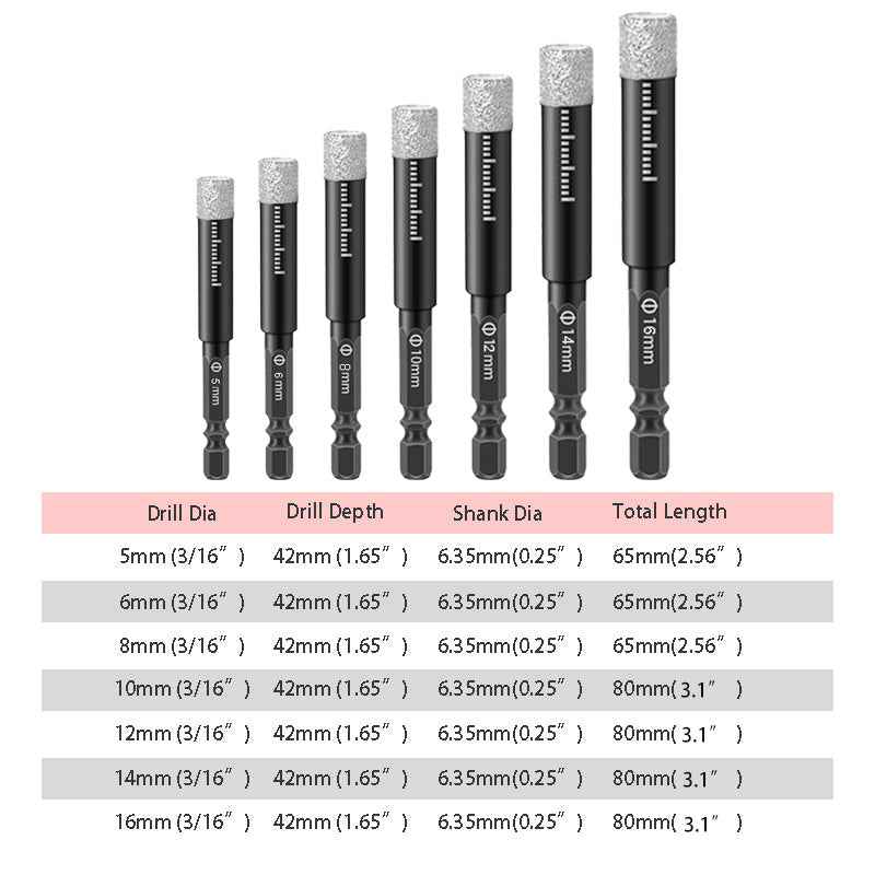 Professional Diamond Hole Drill Bits – Fast Clean Cutting for Tile & Stone