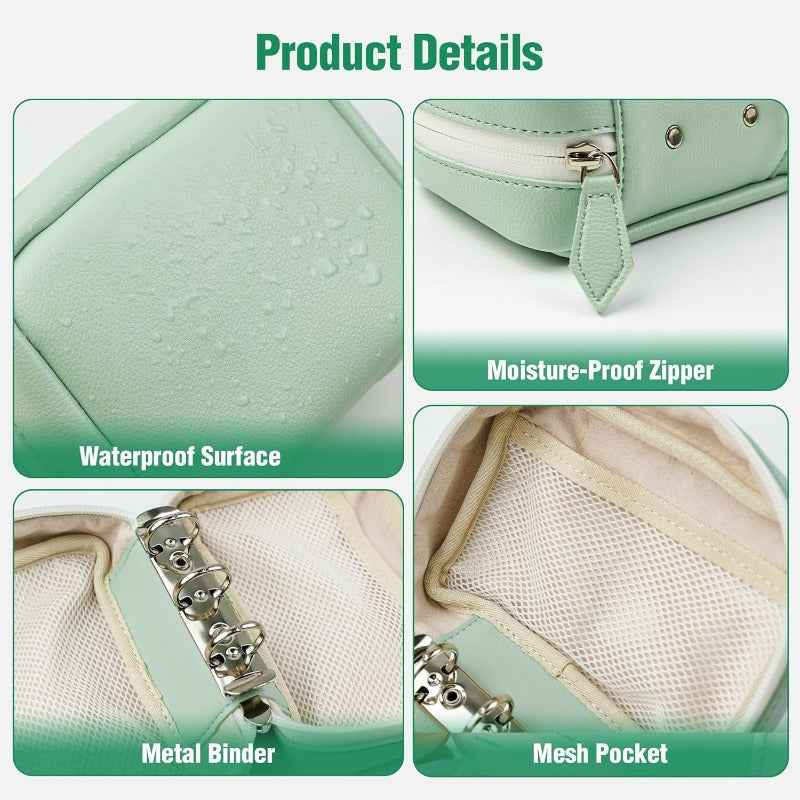 Portable Weekly Pill Organizer Binder | Removable Travel Medicine Pouches