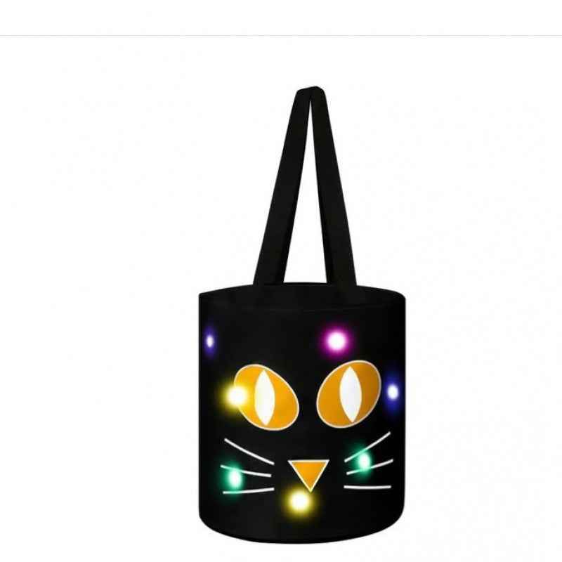 【🎃Halloween sales🎃】Halloween LED Pumpkin Candy Bag | Glowing Trick Or Treat Handbag For Kids Halloween Party & Costume