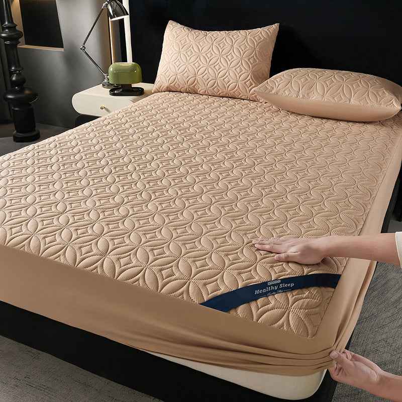 Waterproof Fitted Sheet & Mattress Protector | Soft Breathable Deep Pocket Bed Cover