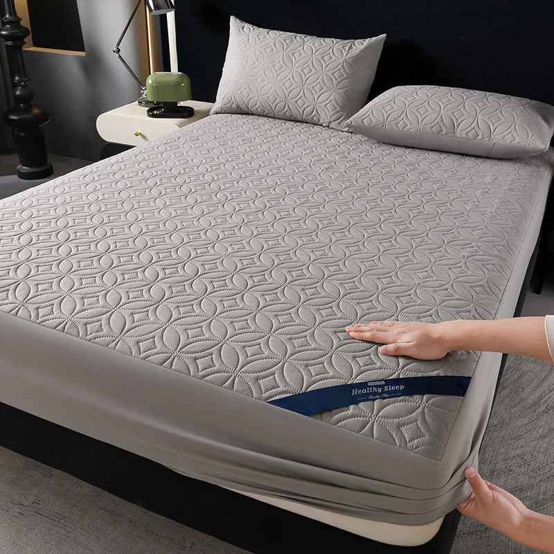 Waterproof Fitted Sheet & Mattress Protector | Soft Breathable Deep Pocket Bed Cover