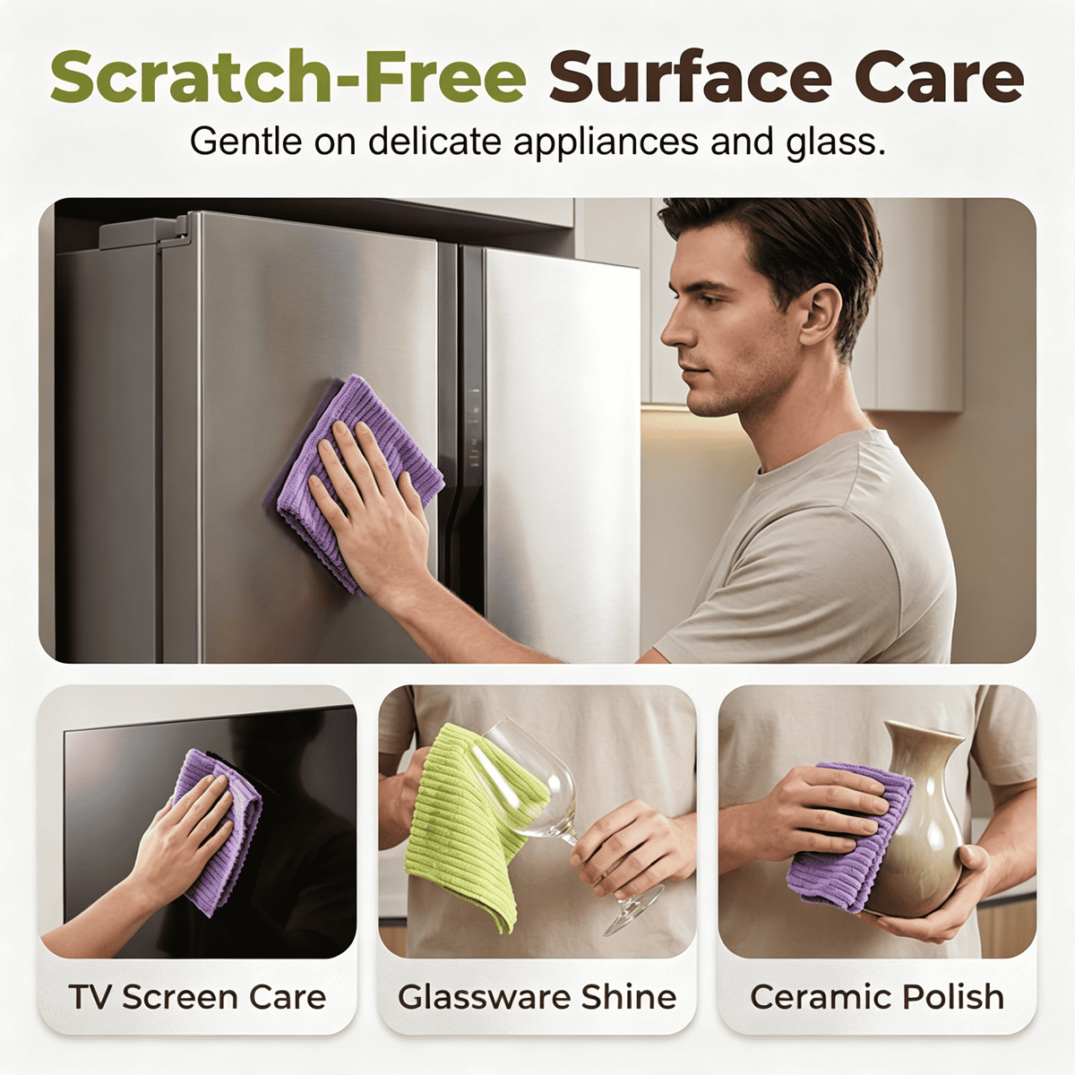 🚨 BUY 1 GET 1 FREE 🚨 First 50 Customers Only! ⏰ Premium Bamboo Fiber Microfiber Cloths – Tear-Off Design & Antibacterial Protection