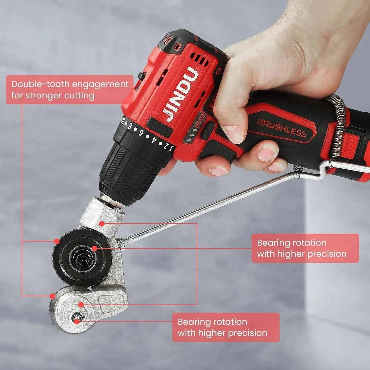 Electric Drill Metal Nibbler Attachment | Sheet Metal Cutter Tool For Steel, Aluminum & DIY Projects