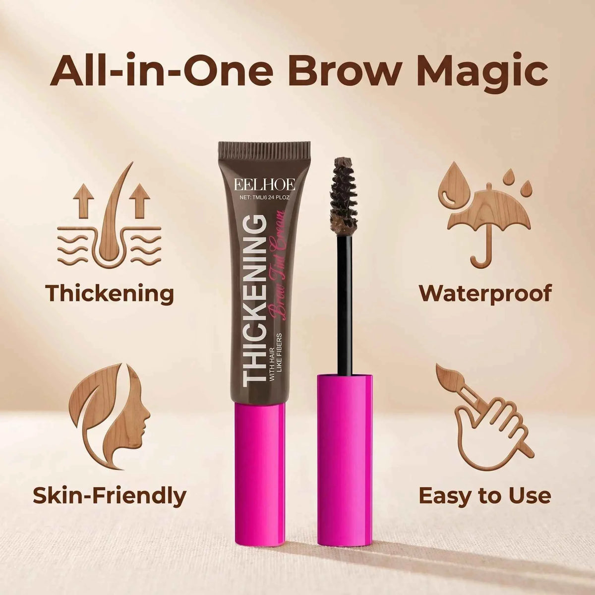 3D Fiber Brow Tint | Instant Fuller Natural-Looking Eyebrows