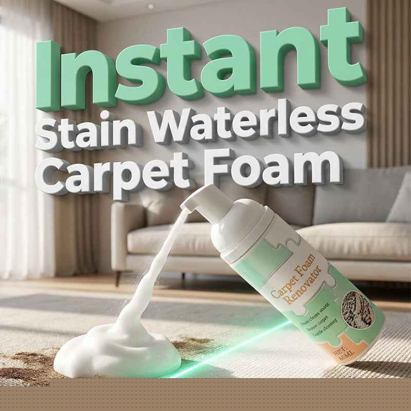 Carpet Foam Stain Remover | Instant Waterless Cleaner For Rugs, Sofa, Upholstery & Fabric