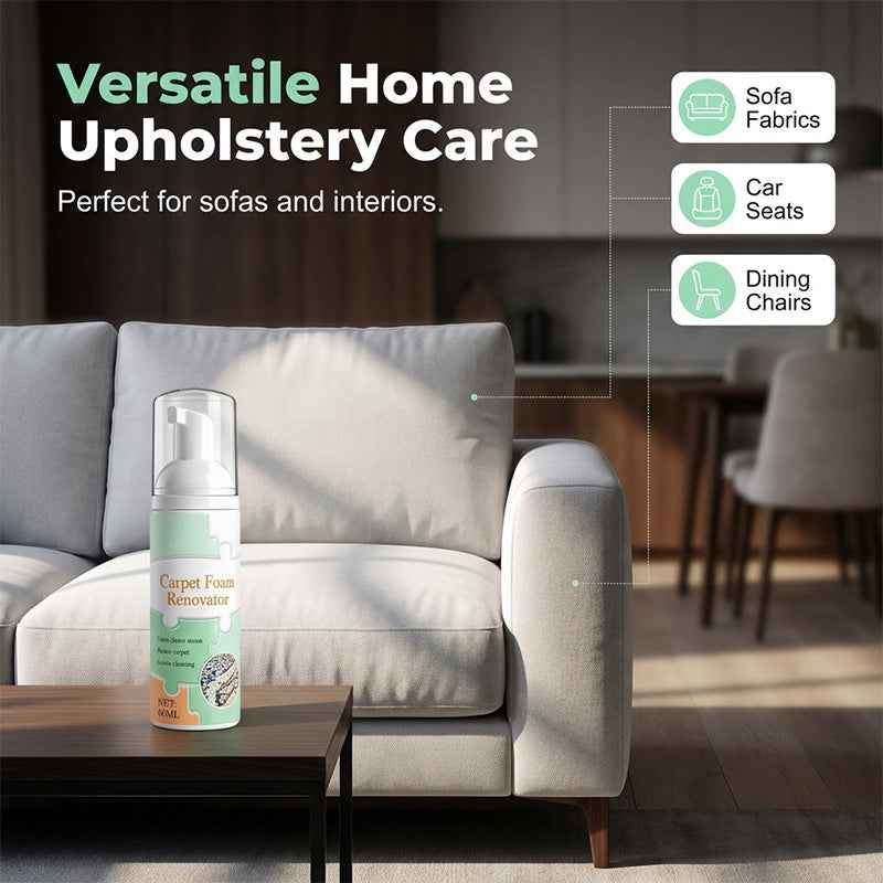 Carpet Foam Stain Remover | Instant Waterless Cleaner For Rugs, Sofa, Upholstery & Fabric