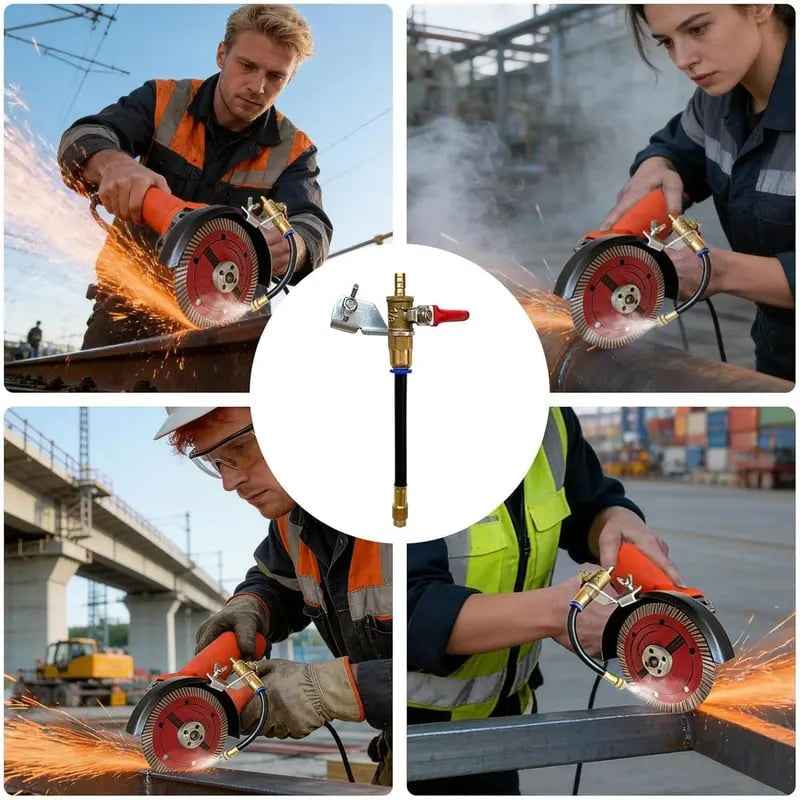 Angle Grinder Water Sprayer Attachment for Tile, Concrete & Stone Cutting