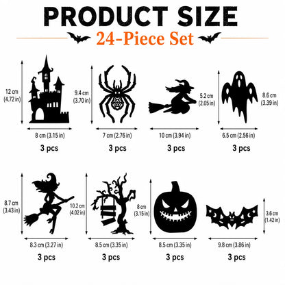 3D LED Halloween Bat Wall Stickers | Glow In The Dark Spooky Decorations For Home, Window & Party Decor