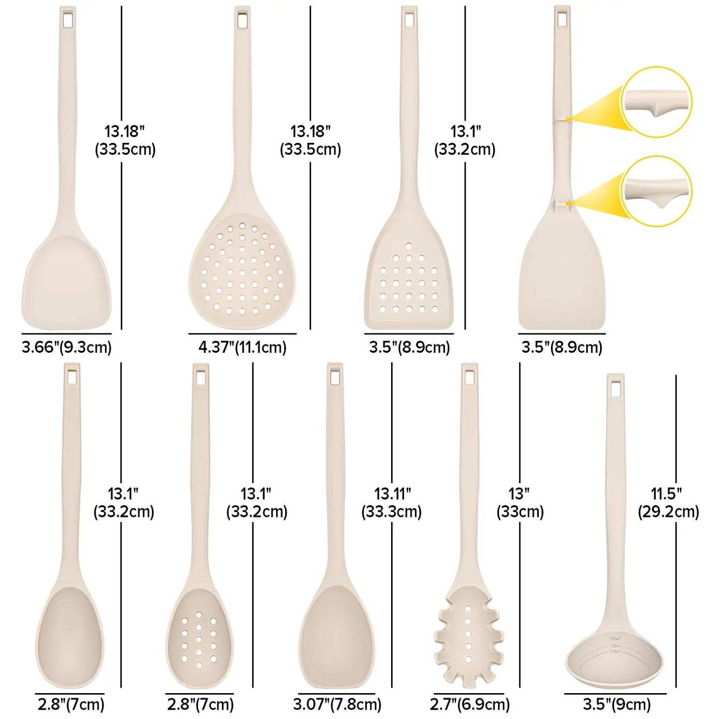 9-Piece Silicone Kitchen Utensil Set | Non-Stick Cooking Tools