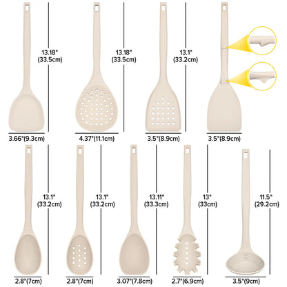 9-Piece Silicone Kitchen Utensil Set | Non-Stick Cooking Tools