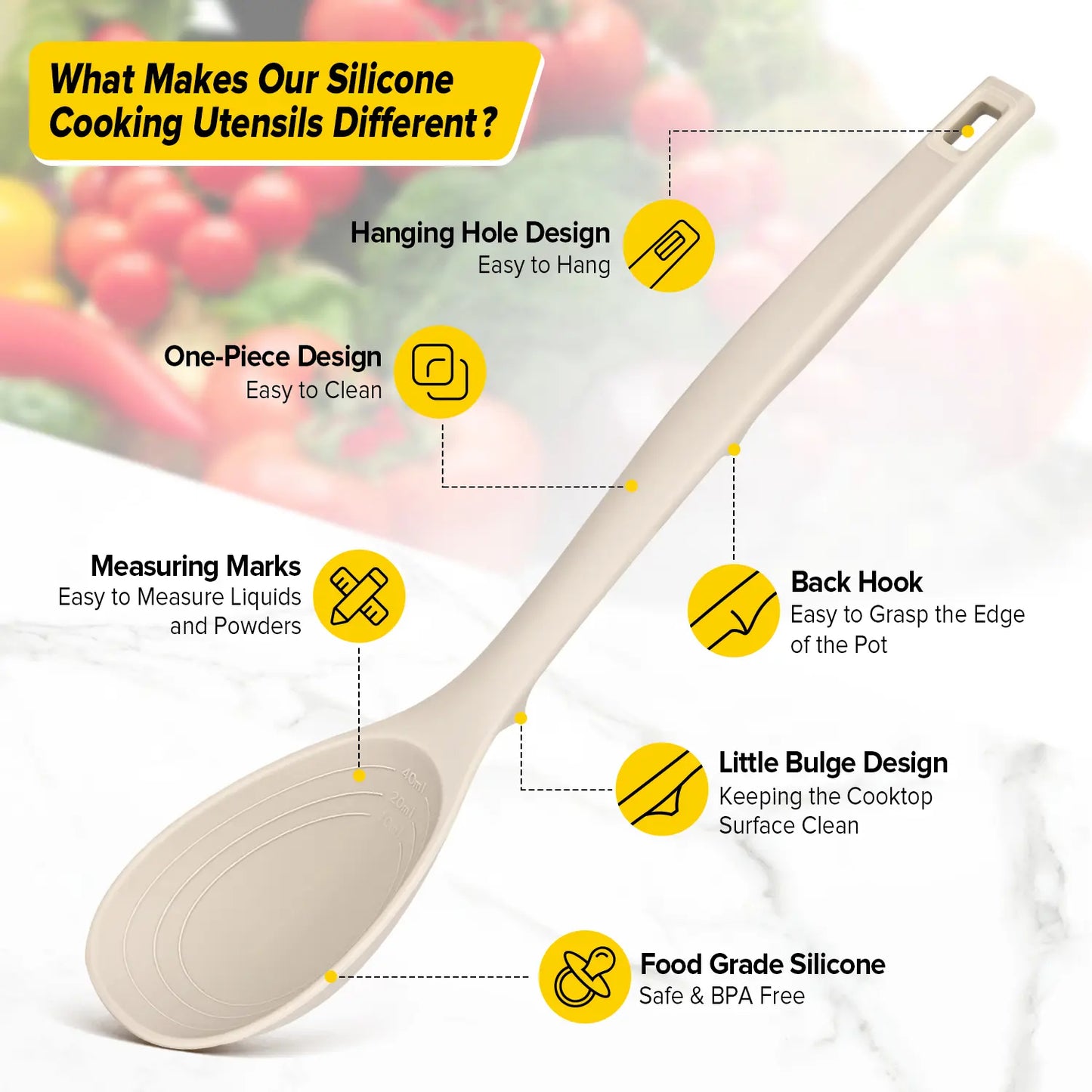 9-Piece Silicone Kitchen Utensil Set | Non-Stick Cooking Tools