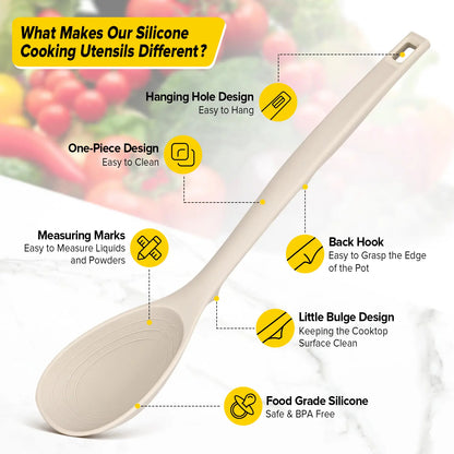 9-Piece Silicone Kitchen Utensil Set | Non-Stick Cooking Tools