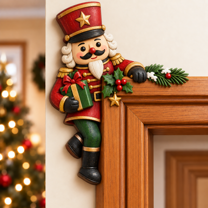 🎄 Christmas Peekaboo Door Frame Corner Decor