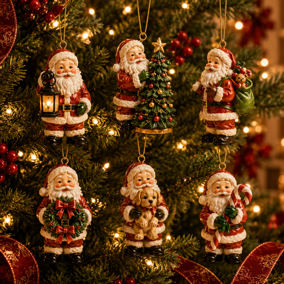 ✨24-Day Christmas Countdown Advent Calendar – Vintage Santa Series