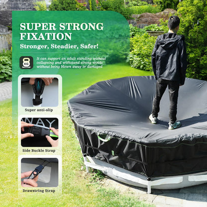 Heavy-Duty Winter Pool Cover | 200gsm Waterproof & Windproof Protection