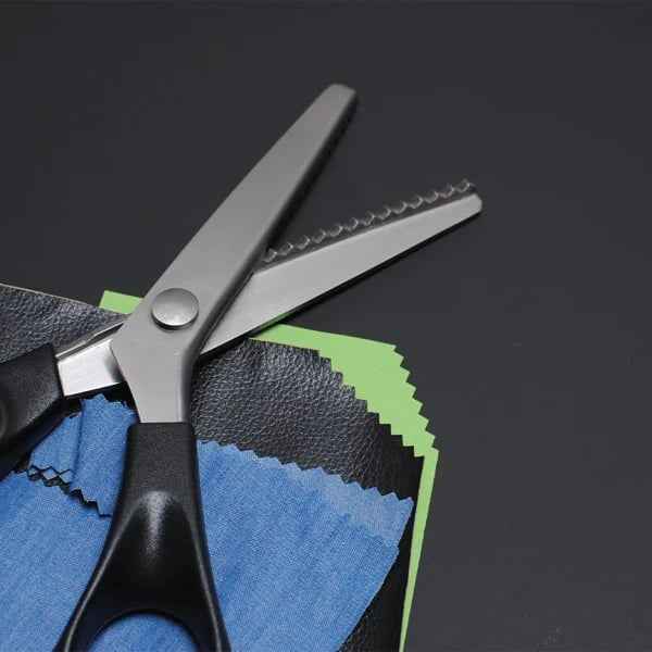 🧵✂️Stainless Steel Pinking Shears – 9.1" Zig Zag Fabric Scissors for Sewing, Quilting, Dressmaking & DIY Crafts