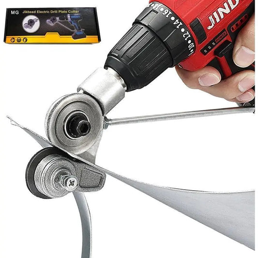 Electric Drill Metal Nibbler Attachment | Sheet Metal Cutter Tool For Steel, Aluminum & DIY Projects