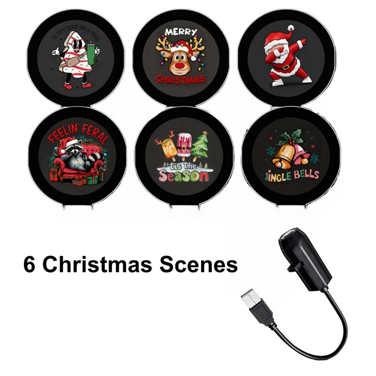 ✨✨Hot Sale 54% OFF Plug‑and‑Play HD Holiday Projector, Multi‑Scene Projection Light for Christmas, Halloween & Faith‑Themed Decor