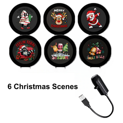 ✨✨Hot Sale 54% OFF Plug‑and‑Play HD Holiday Projector, Multi‑Scene Projection Light for Christmas, Halloween & Faith‑Themed Decor