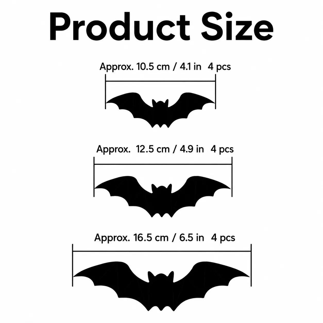3D LED Halloween Bat Wall Stickers | Glow In The Dark Spooky Decorations For Home, Window & Party Decor