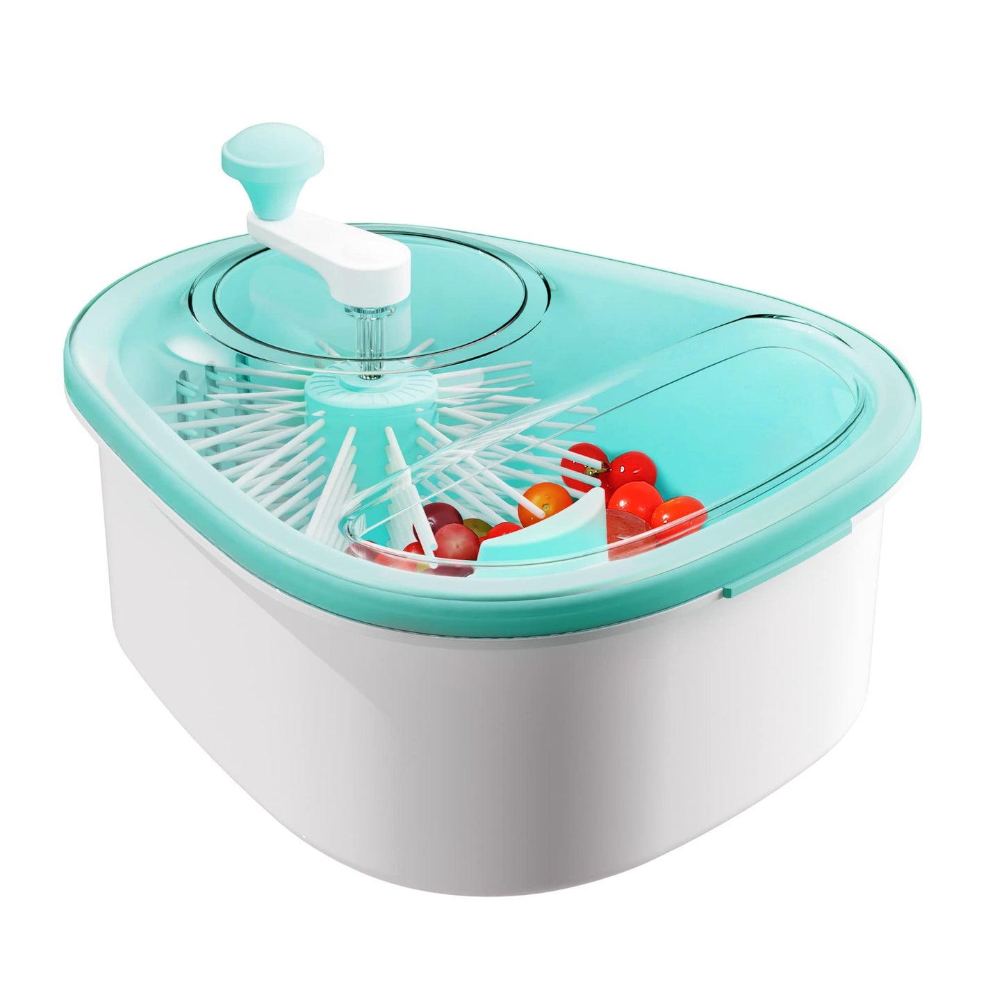 JOYMOOP Joyloop Fruit Washer, Fruit Cleaner Spinner, Oval, Pink