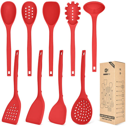 9-Piece Silicone Kitchen Utensil Set | Non-Stick Cooking Tools