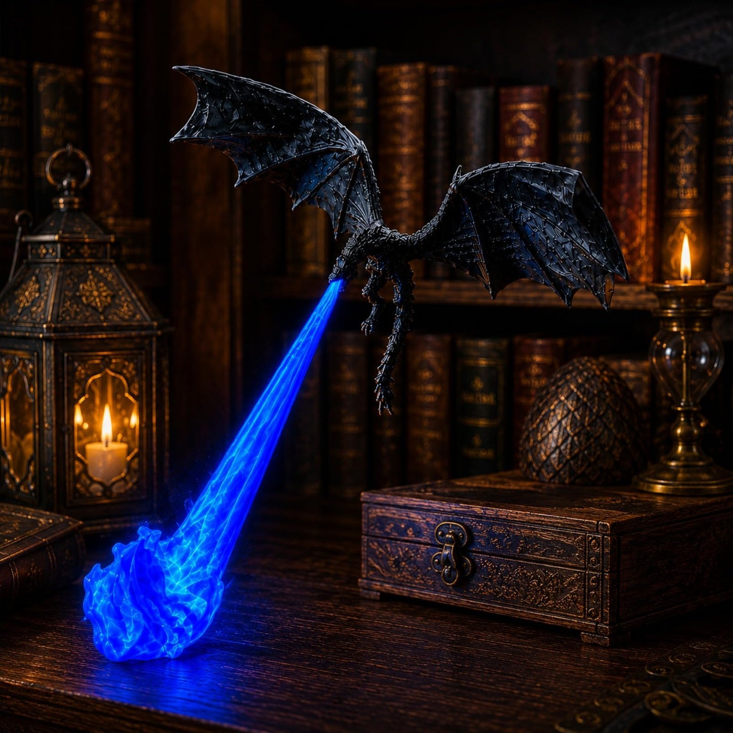 3D Dragon Bookshelf Light | Fantasy LED Night Light Decoration For Book Lovers, Gamers & Home Decor