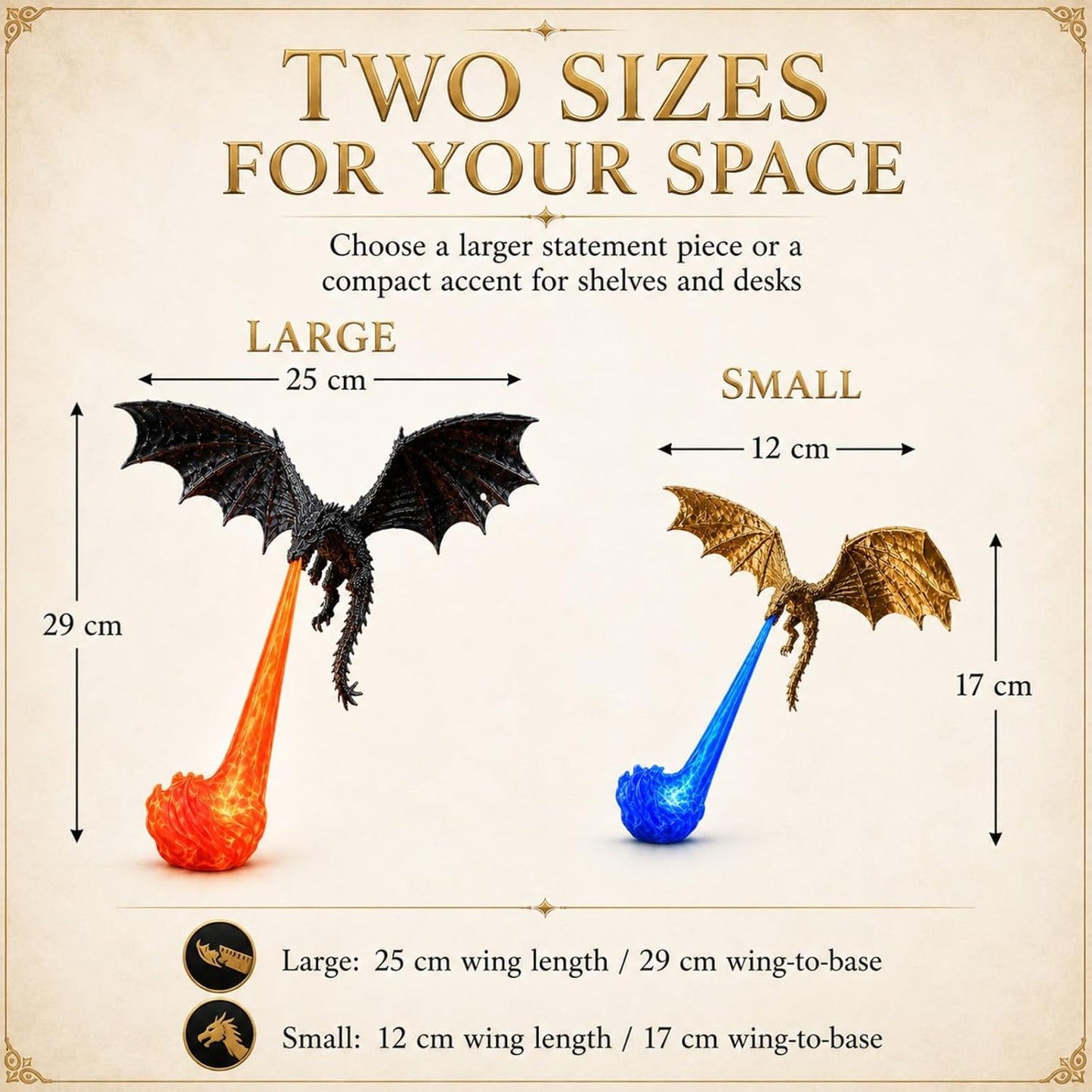 3D Dragon Bookshelf Light | Fantasy LED Night Light Decoration For Book Lovers, Gamers & Home Decor