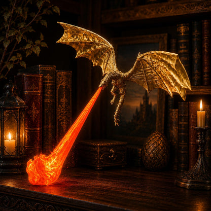 3D Dragon Bookshelf Light | Fantasy LED Night Light Decoration For Book Lovers, Gamers & Home Decor