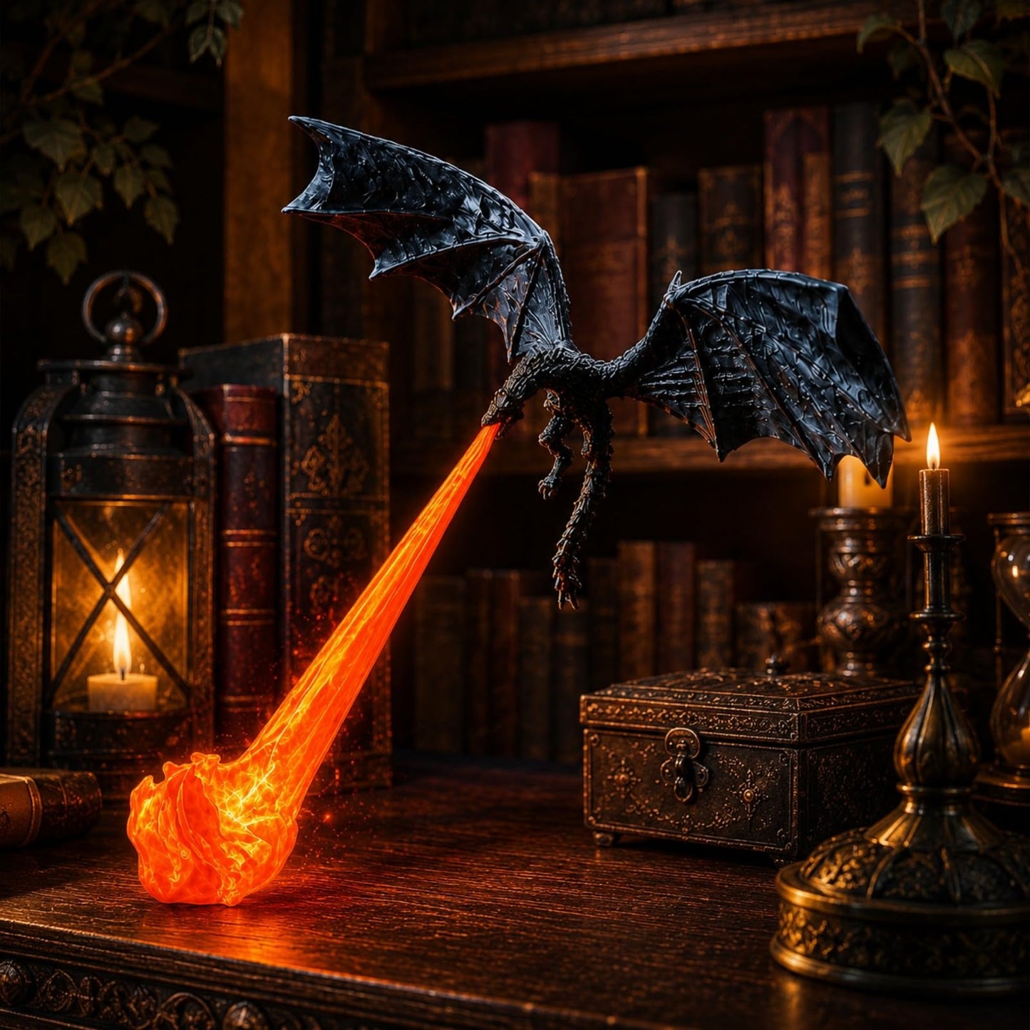 3D Dragon Bookshelf Light | Fantasy LED Night Light Decoration For Book Lovers, Gamers & Home Decor
