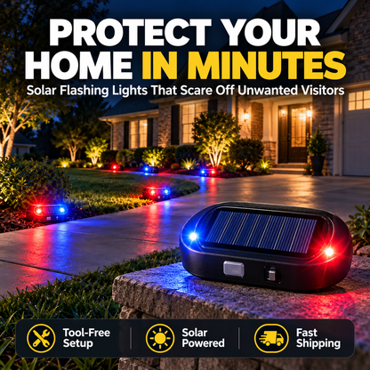Last Day 60% OFF🔥-🔦  Solar Flashing Car Security Light –  Visible Theft Deterrent For Vehicles & Property
