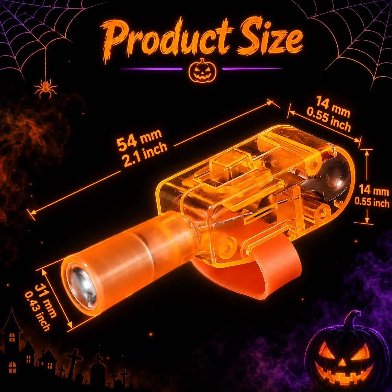 24-Pack Finger Projector Lights for Kids | Halloween & Animal Party Favors