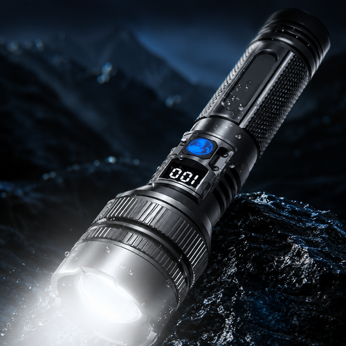Hochleistungs-Akku-Zoom-Taschenlampe | USB Outdoor LED-Taschenlampe
