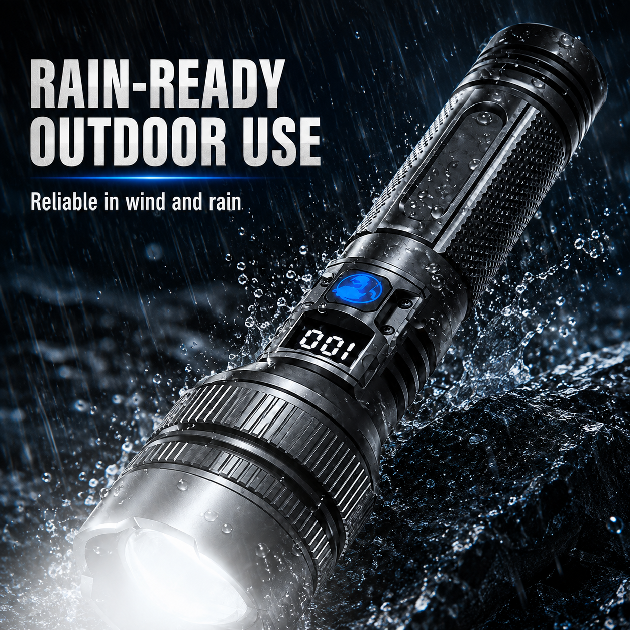 Hochleistungs-Akku-Zoom-Taschenlampe | USB Outdoor LED-Taschenlampe