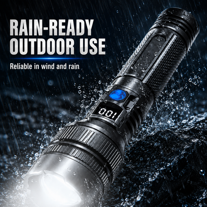Hochleistungs-Akku-Zoom-Taschenlampe | USB Outdoor LED-Taschenlampe