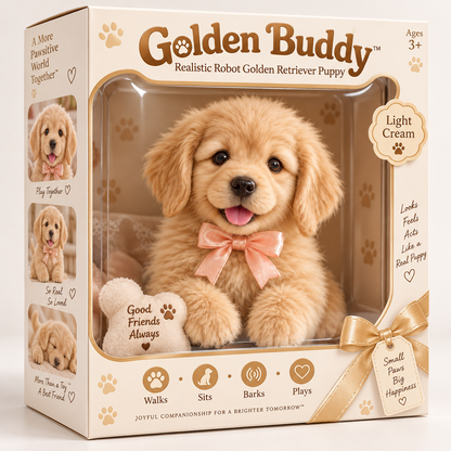 🎁Realistic Robotic Golden Retriever Puppy ✨ The Cutest Christmas Surprise