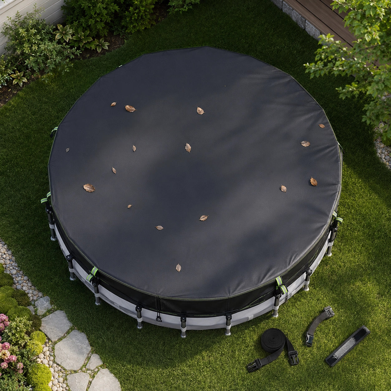 Heavy-Duty Winter Pool Cover | 200gsm Waterproof & Windproof Protection