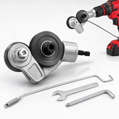 Electric Drill Metal Nibbler Attachment | Sheet Metal Cutter Tool For Steel, Aluminum & DIY Projects