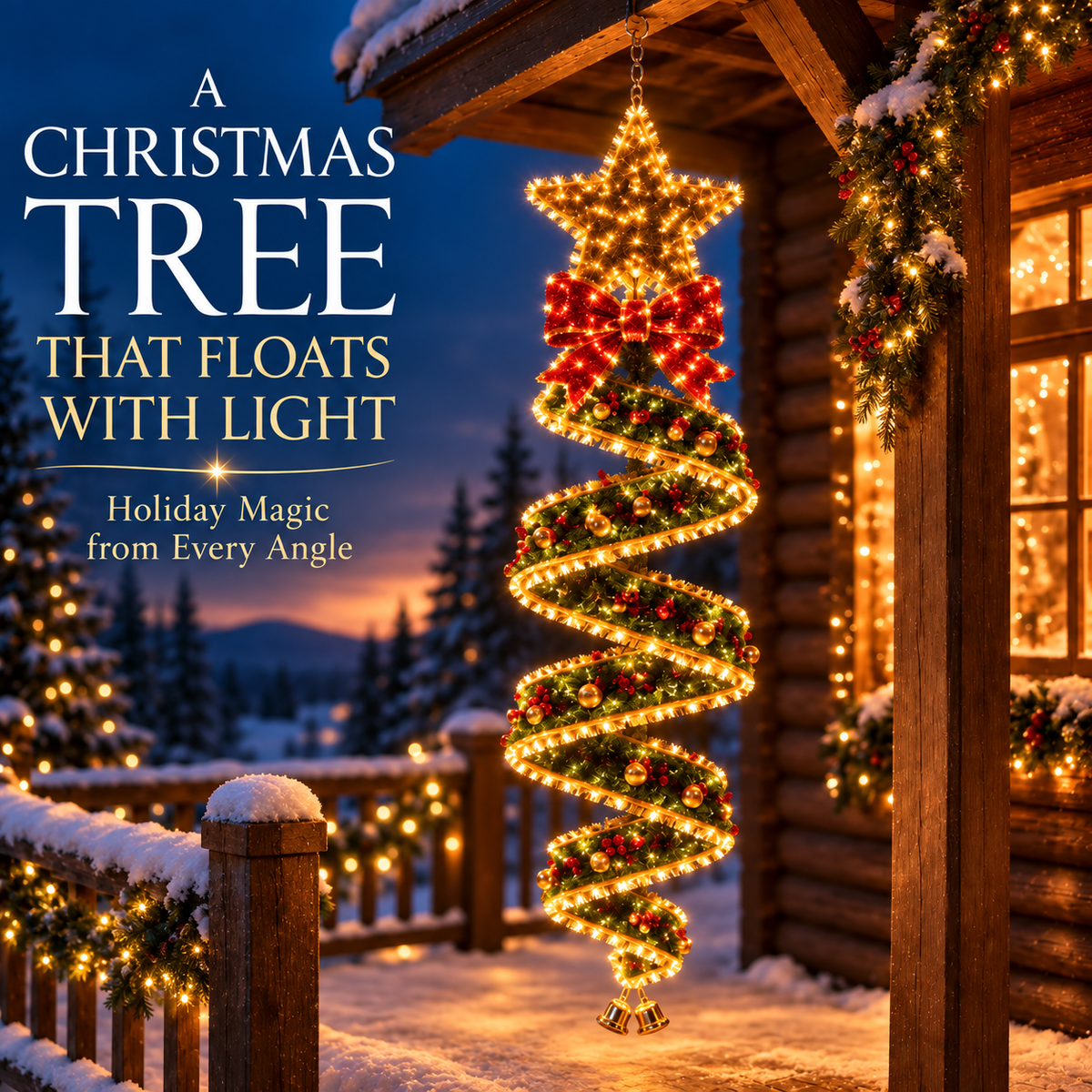 🎄Last day for 50% off🎄Christmas Magic Spiral™ Hanging LED Light Collection