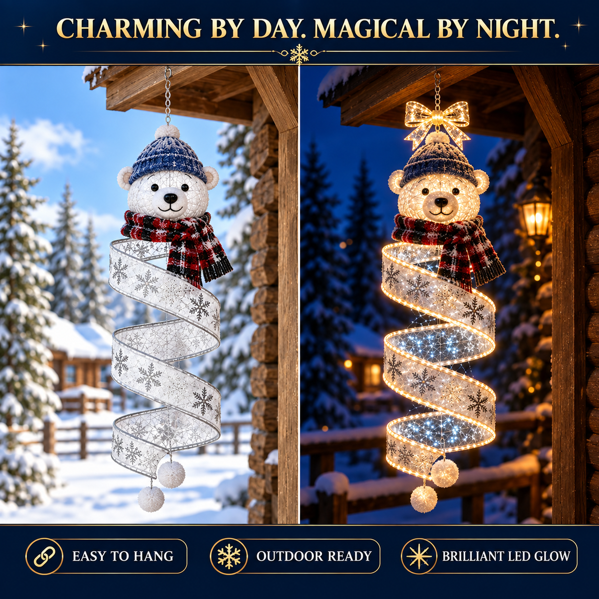 🎄Last day for 50% off🎄Christmas Magic Spiral™ Hanging LED Light Collection