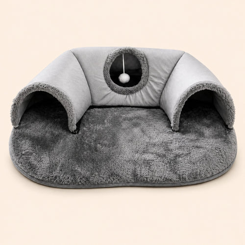 Cozy Cat Tunnel Bed | 4-in-1 Hideaway, Play Tunnel & Nap Nest