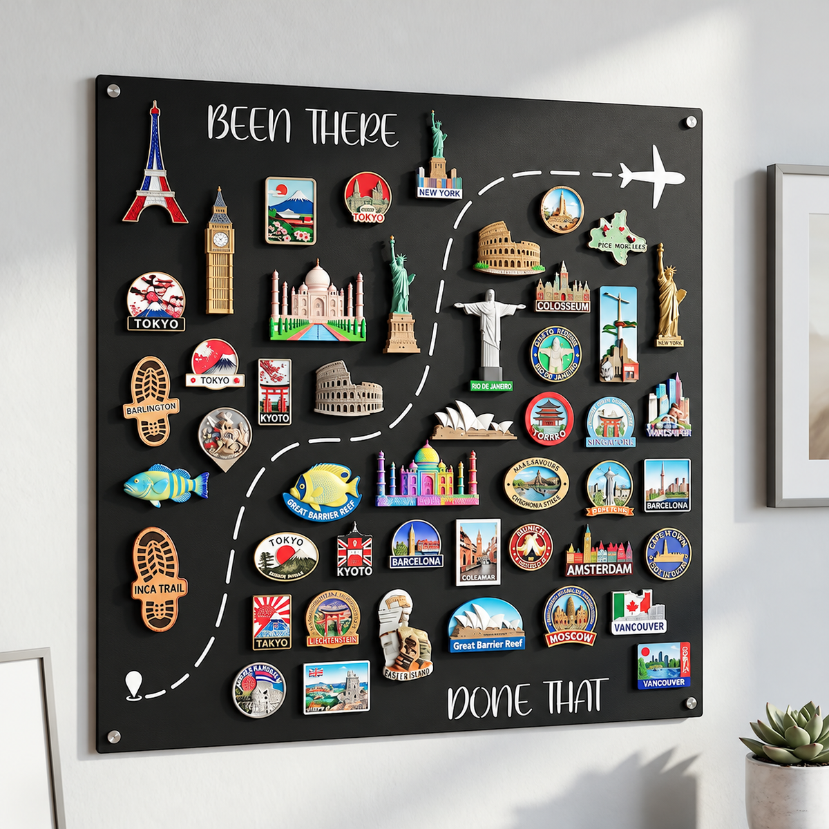 🌎✨Travel Magnet Board - 💕Every Magnet Has a Story. Every Journey Deserves a Place