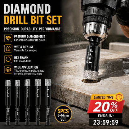 Professional Diamond Hole Drill Bits – Fast Clean Cutting for Tile & Stone