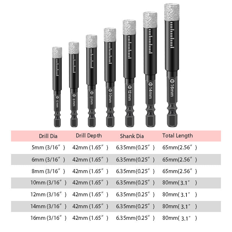 Professional Diamond Hole Drill Bits – Fast Clean Cutting for Tile & Stone