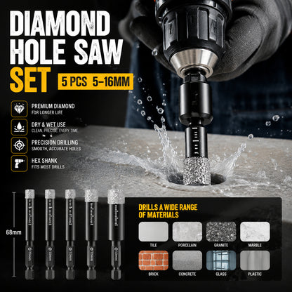 Professional Diamond Hole Drill Bits – Fast Clean Cutting for Tile & Stone